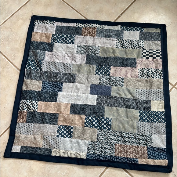 Homemade/handmade baby blankie/quilt. Approximately 30 x 30” - Picture 2 of 3